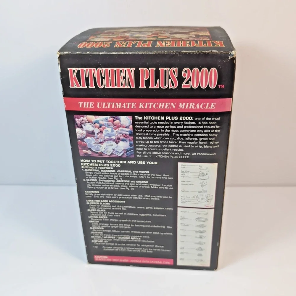Kitchen Plus 2000 Hand Operated Food Processor Eight In One Ultimate Kitchen
